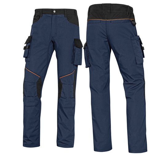 Pantalone da lavoro Mach 2 Corporate - twill/poliestere/cotone - tagliaXL - blu/nero - Deltaplus