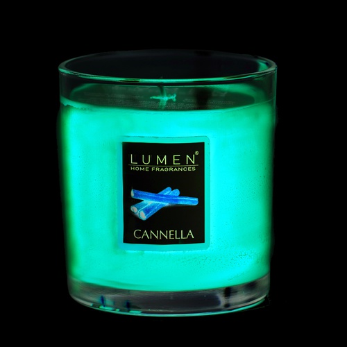 Candela in bicchiere - cannella - Lumen