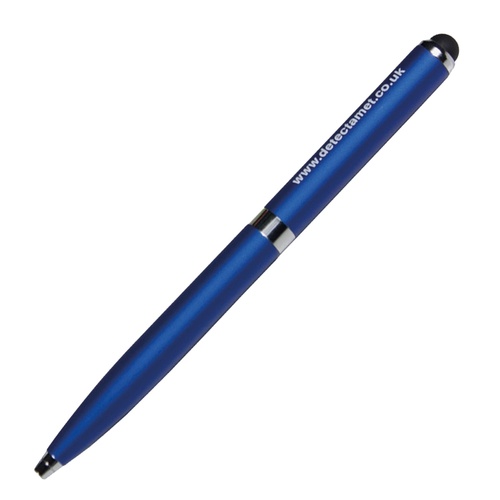 Penna detectabile retrattile 2 in 1 - per iphone ipad e tablet - blu