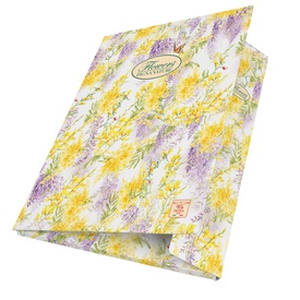 Cartella con elastico Nature Flowers - 26 X 35,5 x 1,2 cm - 3lembi - Pigna