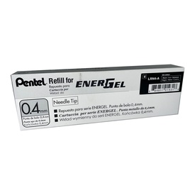 Refill Energel X LRN4 - punta 0,4 mm - nero - Pentel