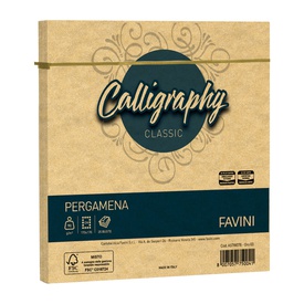 Busta Calligraphy Pergamena -  170 x 170 mm - 90 gr - oro 03 - Favini -conf. 25 pezzi