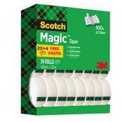 Promo pack 20+4 nastro adesivo scotch magic 810 19mmx33mt