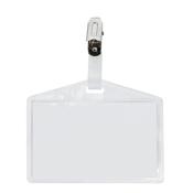 Portanome Pass 3 P - clip in metallo - senza cartoncino - 9,5x6 cm - Sei Rota - conf. 5 pezzi
