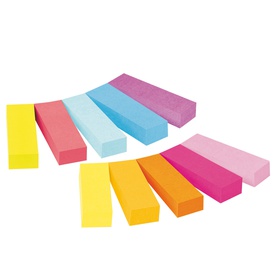 Segnapagina Post it® - 670-10AB-EU - in carta - 12,7 x 44 mm - 10 colori assortiti - Post it® - conf. 500 pezzi