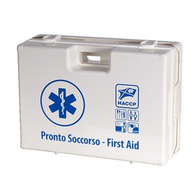 Valigetta di pronto soccorso Multisan - 44,3x33,8x14,7 cm - HACCP - oltre 3 persone - bianco - PVS