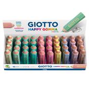 Happy Gomma Pastel - colori pastel - Giotto - espositore 40 gomme