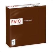 Tovaglioli di carta - 33x33 cm - 2 veli - cioccolata - Fato - conf. 50 pezzi