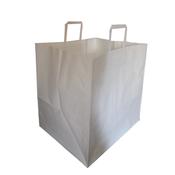 Shoppers Flat maxi - in carta kraft - 36 x 30 x 36 cm - bianco - Mainetti Bags - scatola 150 pezzi