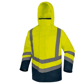 Parka 5 in 1 Optimum 3 alta visibilità - taglia L - giallo fluo - Deltaplus